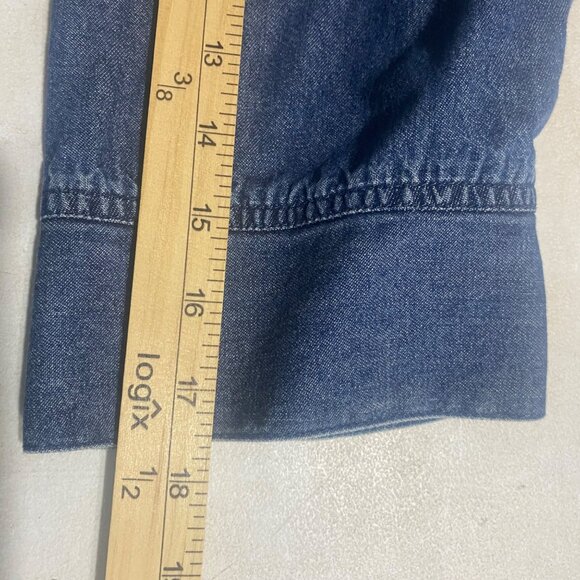 Vintage TY Wear Denim Button-Up‎ Jacket Womens XL Embroidered Aztec Western - Picture 10 of 13